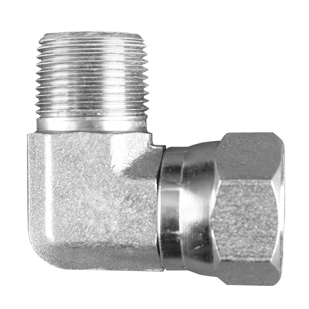 Adaptador Hidraulico NPT FJIC 90 Macho NPT Hembra Giratoria JIC Adaptador Hidraulico NPT FJIC 90 Macho NPT Hembra Giratoria JIC